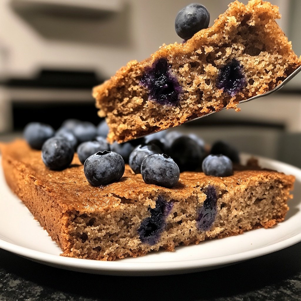 Bananenbrot mit Blaubeeren