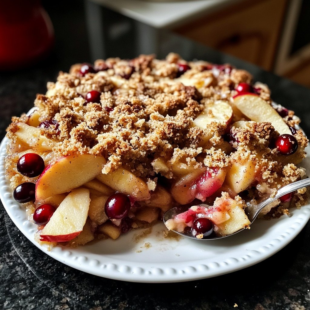 Weihnachtscrumble Dessert