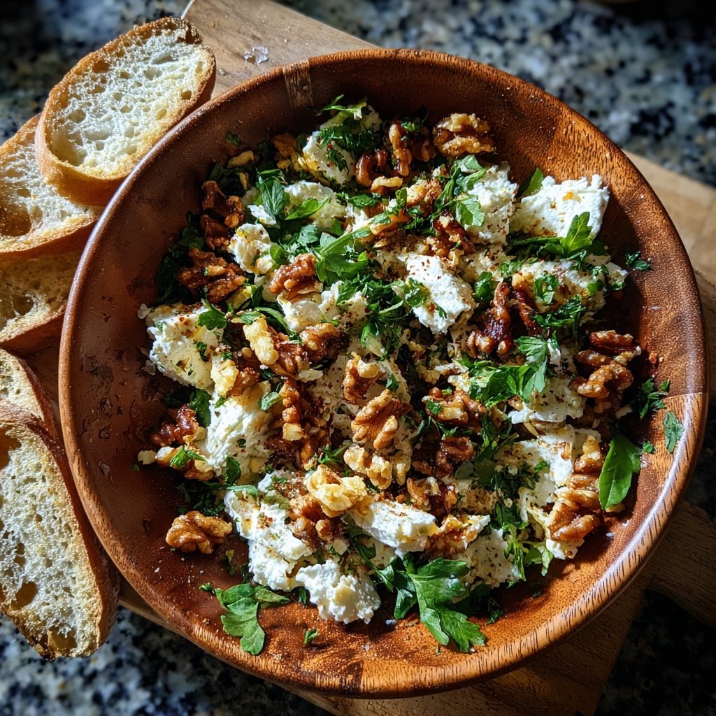 Salat mit Ziegenkäse und Walnüssen
