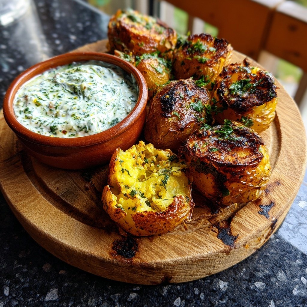 Grillkartoffeln Mit Kräuterquark