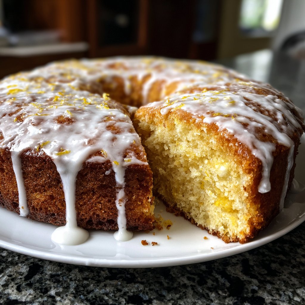 Zitronenkuchen mit Olivenöl