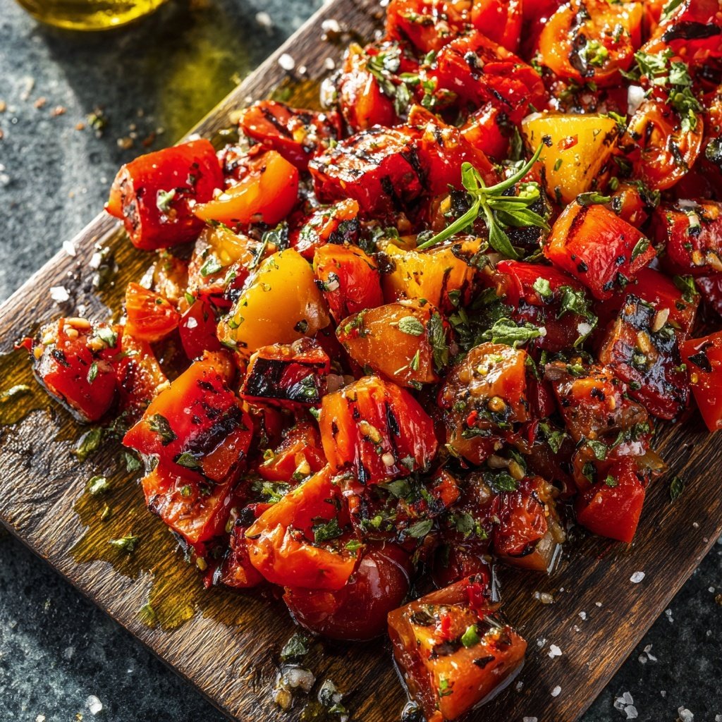 Grill Beilagen Mit Tomatenwürfeln