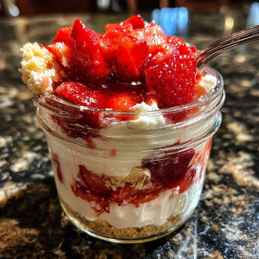 Erdbeer Mascarpone Dessert Im Glas