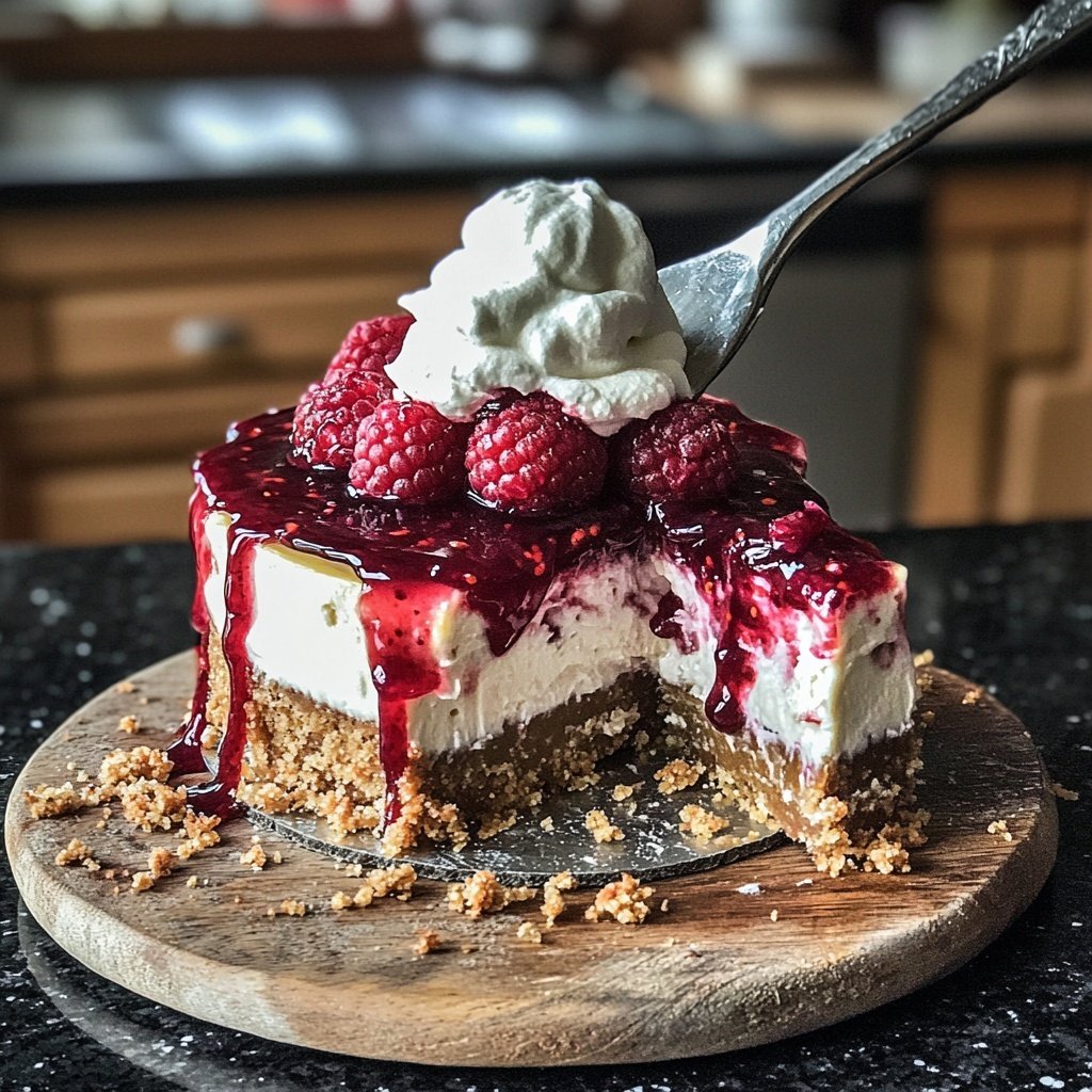 Himbeer-Cheesecake im Glas