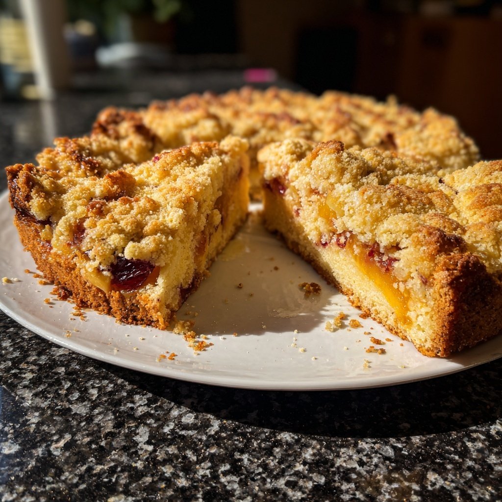 Kuchen mit Zwetschgen und Streuseln