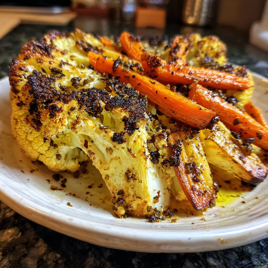 Blumenkohl Ofengemüse Mit Gewürzen