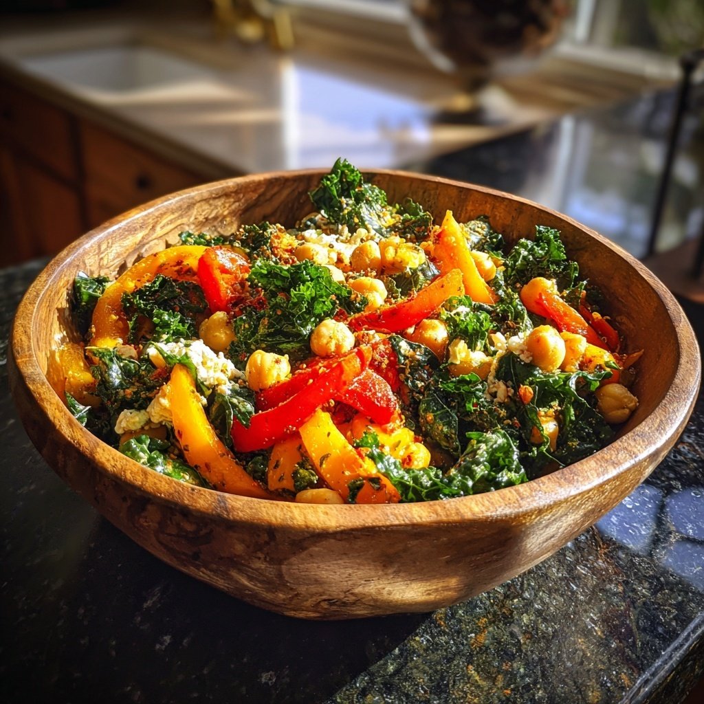 Kalorienarme Gemüse Bowl Mit Kichererbsen