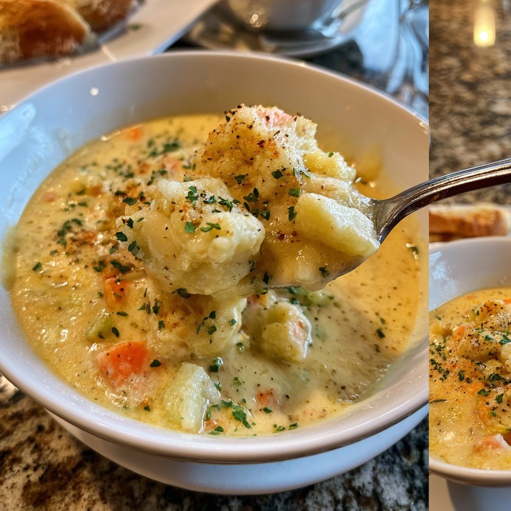 Blumenkohlsuppe mit Kartoffeln