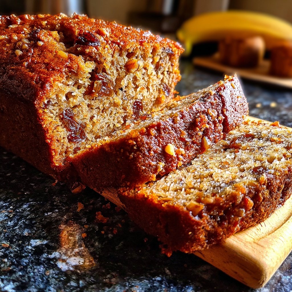 Bananenbrot mit Datteln