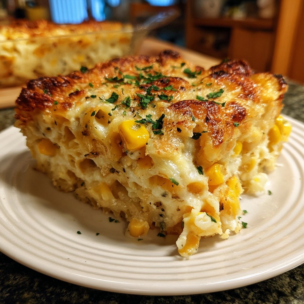 Nudelauflauf mit Mais