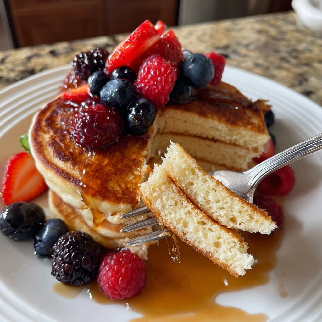 Pfannkuchen mit Proteinmehl