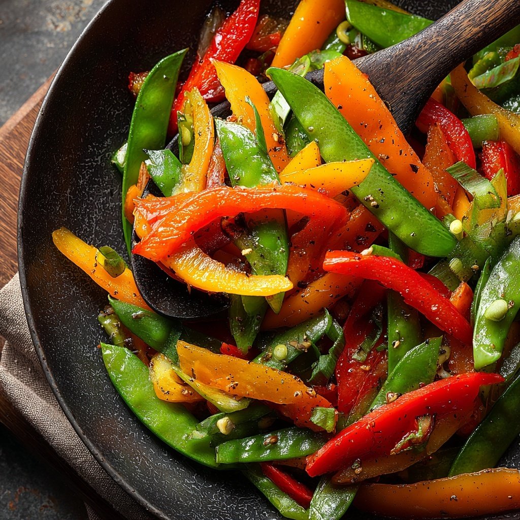 Asiatische Gemüsepfanne mit Ingwer