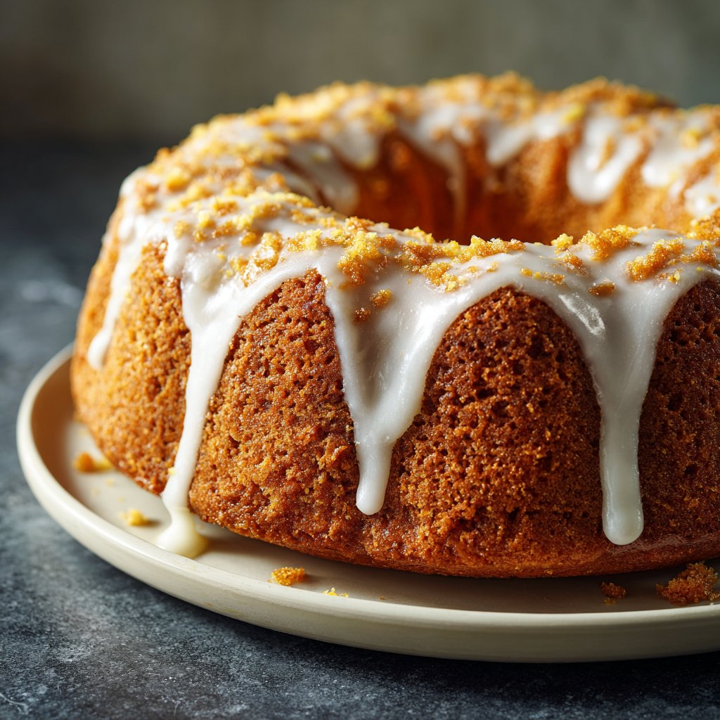 Zitronenkuchen mit Zitronenglasur