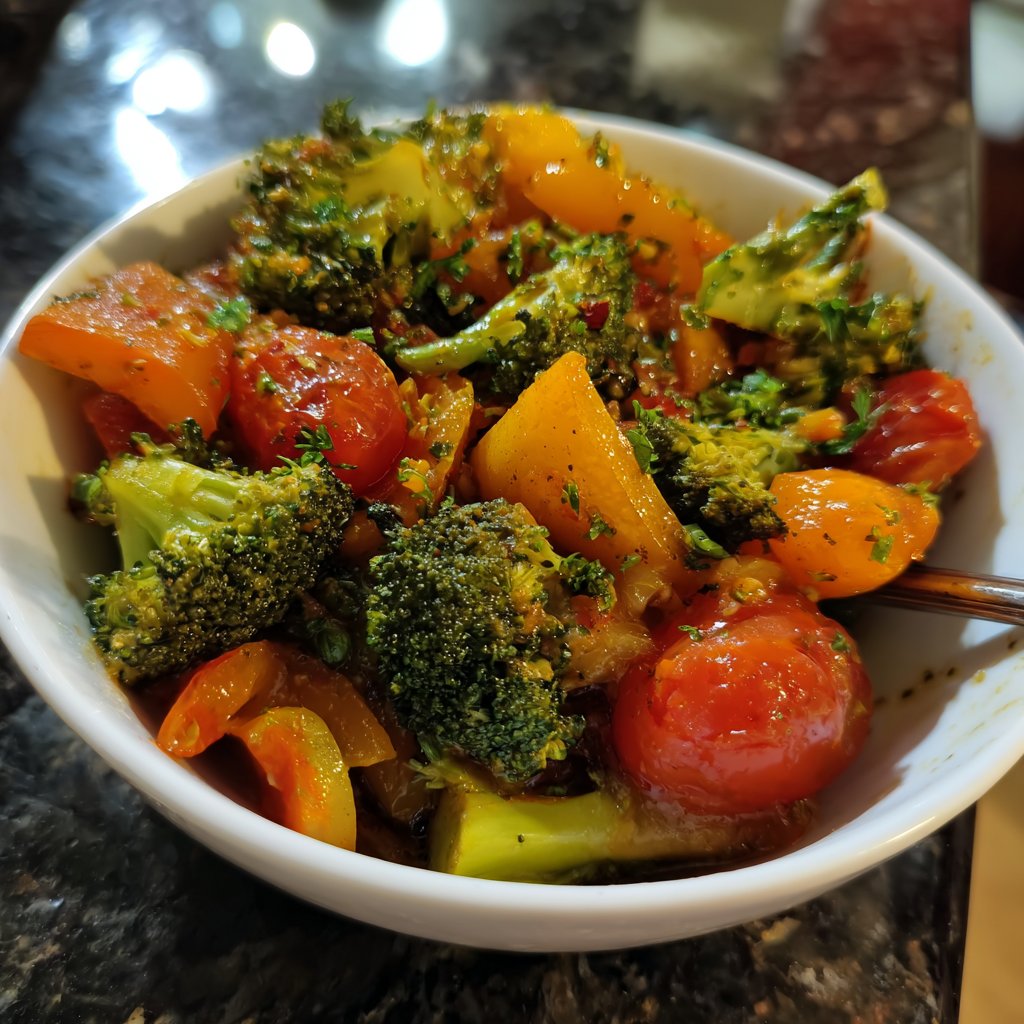 Kalorienarme Gemüsepfanne Vegan