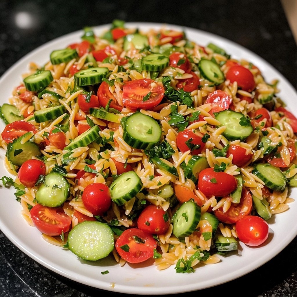 Mediterraner Orzo-Salat nach Omas Rezept